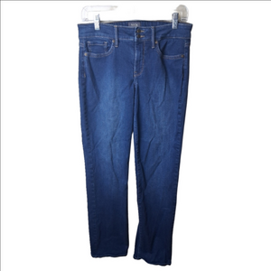 NYDJ Dark Blue Straight Leg Jeans Womens Size 4
